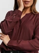 Блуза Vero Moda 10250556 L (99160L) Бордовый - изображение 4