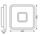 SMART потолочный светильник 32W 220V 3250lm 2700-6500K RGB+TW WIFI 485х80х485mm [4058075573390] Ledvance Orbis - изображение 2