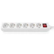 Сетевой фильтр питания REAL-EL RS-6 Protect M 3m, white (EL122300033) - изображение 1