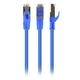 Патч-корд 1м S/FTP Cat 6A CU LSZH blue Cablexpert (PP6A-LSZHCU-B-1M) - зображення 1