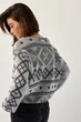 Джемпер oversize в українському стилі Заріна сірий One Size - зображення 3