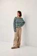 Джемпер oversize в українському стилі Заріна м'ятний One Size - изображение 13