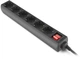 Мережевий фільтр-подовжувач Real-El RS-6 Protect M 3 м Black (EL122300034) - изображение 4