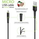 Дата кабель USB 2.0 AM to Micro 5P 2.0m CBFLEXM2 black Intaleo (1283126521430) - изображение 4