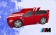 Кровать машина Premium P002 с матрасом, мягким спойлером и подушкой 80х180 красный Viorina-Deko без подсветки и подъемника - изображение 2