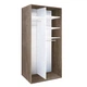 Шкаф-купе двухдверный двухсекционный Modern 120х60х240 см Дуб винтаж (ДСП + Зеркало) - изображение 3