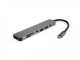 Концентратор USB-хаб Vinga Type-C to 4K HDMI+2*USB3.0+SD+TF+PD+USB-C 3.1 Gen1 aluminium (VCPHTC7AL) - изображение 1