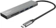 Концентратор USB-хаб Trust HALYX FAST 3USB+CARD READER USB-C ALUMINIUM - изображение 1