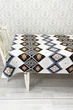 Водоотталкивающая скатерть на стол TouchableLinen 1 шт 150х250 см Принт Орнамент Хлопок с тефлоновым покрытием - изображение 4