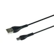 АЗУ Hoco Z46 Blue Shield с одним выходом USB 18 Вт, поддержка QC3.0, FCP и AFC, комплект с кабелем длиной 1m для Type-C Металлически-серый - изображение 1