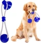 Іграшка інтерактивна для вихованців канат на присосці з м'ячем DOG TOY ROPE PULL - зображення 2