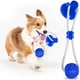 Іграшка інтерактивна для вихованців канат на присосці з м'ячем DOG TOY ROPE PULL - зображення 3