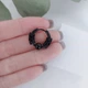 Серьга кольцо мужская из нержавеющей стали (1 шт) DeKolie MK1232 черная - изображение 6