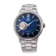 Чоловічий наручний годинник-скелетон Orient RA-AG0028L10B Срібло\Синій - зображення 2