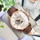 Чоловічий наручний годинник Orient RA-AS0003S10B Рожеве золото\Коричневе з сапфіровим склом - зображення 7
