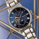 Чоловічий наручний годинник із сапфіровим склом Orient RE-AY0103L00B Срібло\Синій - зображення 4
