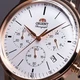 Мужские наручные часы Orient RA-KV0403S10B Золото\Коричневый - изображение 6