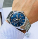 Мужские часы Orient RA-AK0308L10B Серебро\Синий аналоговые - изображение 1