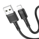 Кабель Hoco X83 USB – Lightning 2.4 А 1 м чорний - изображение 3