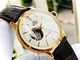 Чоловічий годинник з гвинтовою прозорою кришкою Orient RA-AG0003S10B Золото\Бордовий - зображення 5