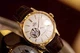 Чоловічий годинник з гвинтовою прозорою кришкою Orient RA-AG0003S10B Золото\Бордовий - зображення 6