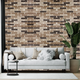 Декоративна самоклеюча стінова 3Д панель (3D шпалери) Sticker Wall New ECO з ПП, ПВХ, що миється, звукоізоляційна, шумоізоляційна для оздоблення стін інтер'єру кімнати, кухні, ванної 700x770x3мм Катеринославська цегла Графітовий (340P346-3SW) - зображення 5