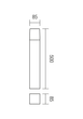 Стовпчик TOGO ST50 E27 1X13W IP44 DG (5.1.1) Redo 9266 - изображение 3