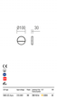 Бра вуличний EVEN AP SM LED SMD 3W IP54 DG 3000K (RO) (5.1.2) Redo 9149 - зображення 3