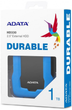 Dysk Twardy ADATA Durable HD330 1TB AHD330-1TU31-CBL 2.5" USB 3.1 Zewnętrzny Niebieski - obraz 6