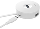 Baseus Round Box Hub USB CAHUB-F02 USB3.0 na USB 3.0 x 1 + USB 2.0 x 3 biały (16718) - obraz 2