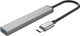 Hub USB Orico Type-C - USB3.0, 2xUSB2.0, TF (AH-12F-GY-BP) (CA913541) - obraz 3