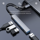 USB-хаб Orico USB-A - USB3.0, 2xUSB2.0, TF (AH-A12F-GY-BP) (CA913770) - зображення 8