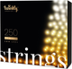 Girlanda LED Smart LED Twinkly Strings AWW 250, BT+WiFi, Gen II, IP44, czarny kabel (TWS250GOP-BEU) - obraz 1