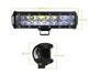 Автофара LED-прожектор потужністю 54 Вт на дах (18 LED) 5D-54W-MIX чорний (5D-54W-MIX_447) - зображення 3