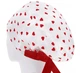 Медицинская шапочка женская HeadwearUniverse универсальная принт Сердца на белом - изображение 2