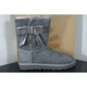 Угги UGG Australia Josette Grey с декоративными кожаным бантом сбоку (размер 38) - изображение 7