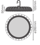 LED Светильник для высоких пролетов 166W 220V 20000lm 4000K ⌀260x50mm IP65 [4058075708198] Ledvance Highbay Compact V - изображение 5
