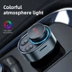 Автомобильный FM-трансмиттер модулятор Hoco E72 Alegria |2USB/1Type-C, 30W, QC/PD, TF, BT5.0| - изображение 9