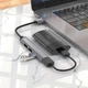 Адаптер переходник USB-Хаб Hoco HB26 4 in 1 (Type-C to 1хUSB3.0 + 3хUSB2.0) dark grey - изображение 5