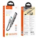 Адаптер переходник USB-Хаб Hoco HB26 4 in 1 (Type-C to 1хUSB3.0 + 3хUSB2.0) dark grey - изображение 6