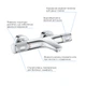 Змішувач для ванної термостатичний GROHE Grohtherm 1000 Performance хром латунь 34830000 - зображення 5