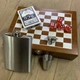 Игровой набор шахматы, карты, фляга, рюмка (24,5*18,5*6 см) №2520A - изображение 3