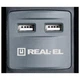 Сетевой удлинитель REAL-EL RS-3 USB CHARGE 1.8m, black (EL122500001) - изображение 2