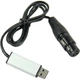 Кабель перехідник USB to DMX 3-pin XLR мама DMX512 1м Чорний (LKMTR_851962) - зображення 2