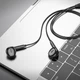 Наушники BOROFONE BM71 Light song universal earphones with mic Black - изображение 4