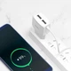 Мережевий зарядний пристрій HOCO C59A Mega joy double port charger for Type-C White - изображение 3