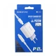 Мережевий зарядний пристрій BOROFONE BA38A Plus Speedy PD 20W Charger Set + кабель Type-C to Lightning White (BA38ALW) - зображення 4