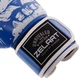 Перчатки для бокса и единоборств на липучке Zelart Skull Fight Gear Heroe 5493 8 унций Blue-White - изображение 4
