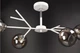 Люстра стельова на 4 лампочки 25897 Білий 34х35х75 см. - зображення 2
