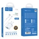 Мережевий зарядний пристрій Hoco C12Q Smart QC3.0 charger set (with micro-USB cable) White - зображення 5